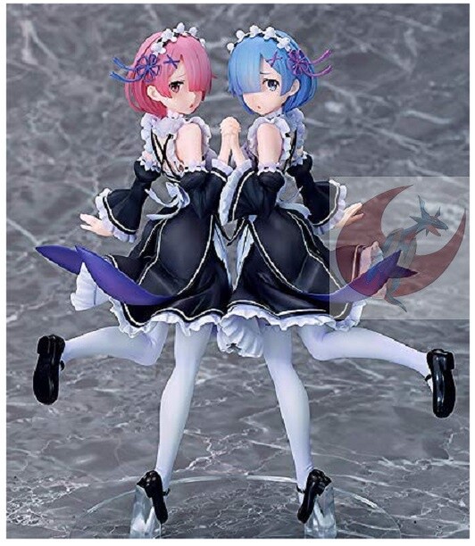 Re:Zero Rem & Ram Twins Ver. 1/7 Scale PVC Pre-painted Complete