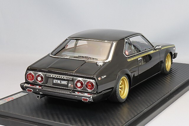 1/18 Ignition Model Nissan Skyline 2000 GT-ES (C210) Black IG3466