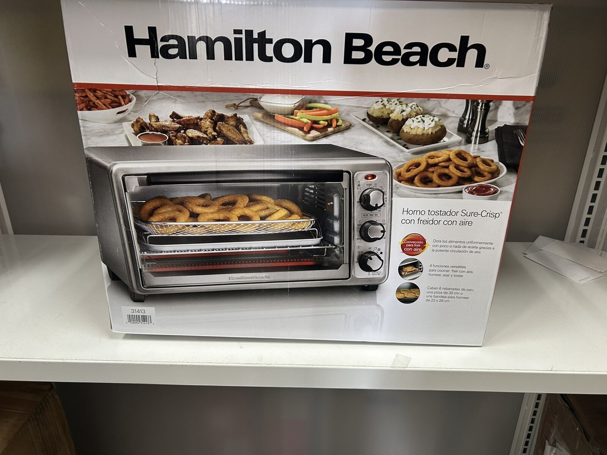 Hamilton Beach 31413 Sure-crisp Air Fry Toaster Oven 6 Slice