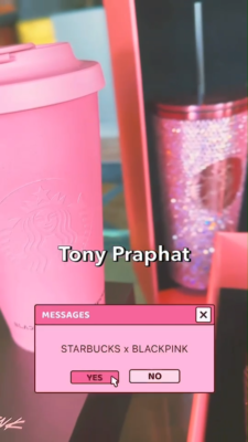 Blackpink X Starbucks Limited Edition BLACKPINK Bling Cold Cup