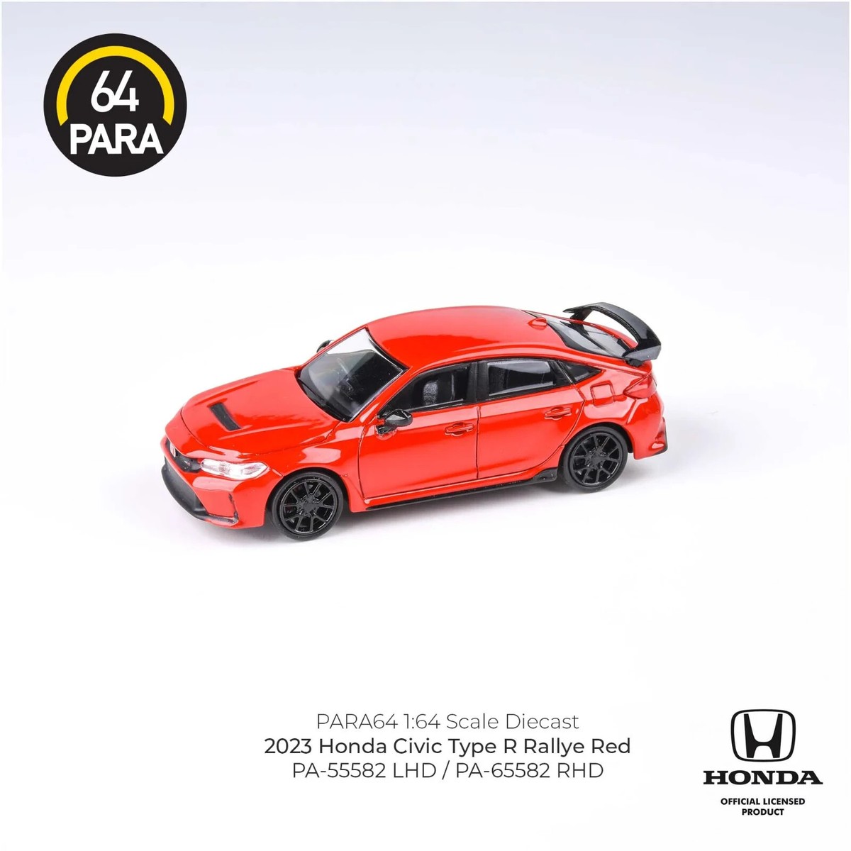 PARA 1:64 2023 Honda Civic Type-R (FL5) Red Diecast Model Car | eBay