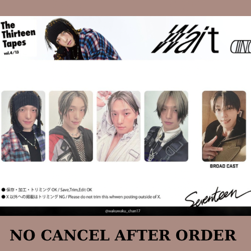 DINO SEVENTEEN The Thirteen Tapes MIXTAPE WAIT Photocard Official