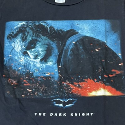 Vintage The Dark Knight Promo T-shirt 2008 Movie Joker Heath