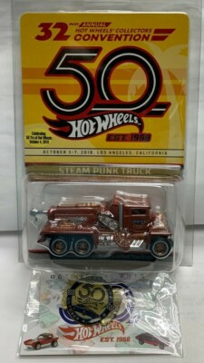 2018 Hot Wheels 32nd Convention Dinner Sticker Steam Punk Truck