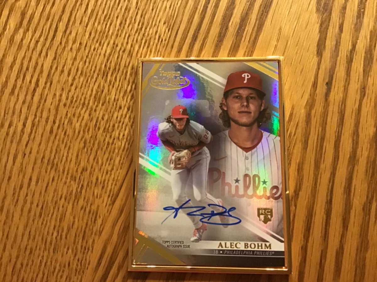 2021 Topps Gold Label Framed Alec Bohm Rookie Auto FA-AB Phillies
