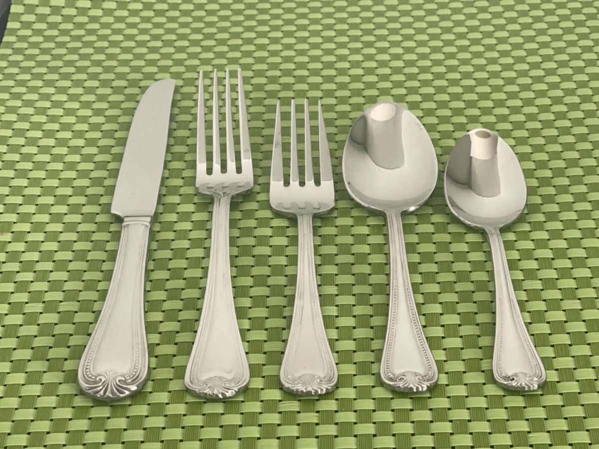 Reed & Barton SUSSEX Stainless Beaded 18/10 Glossy Flatware SMART