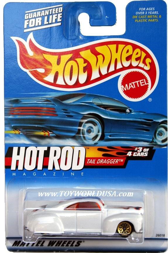 2000 Hot Wheels #07 Hot Rod Magazine Tail Dragger full crd | eBay
