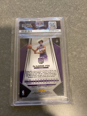 2017-18 Panini Prizm - De'Aaron Fox #24 Silver Prizm (RC) for sale