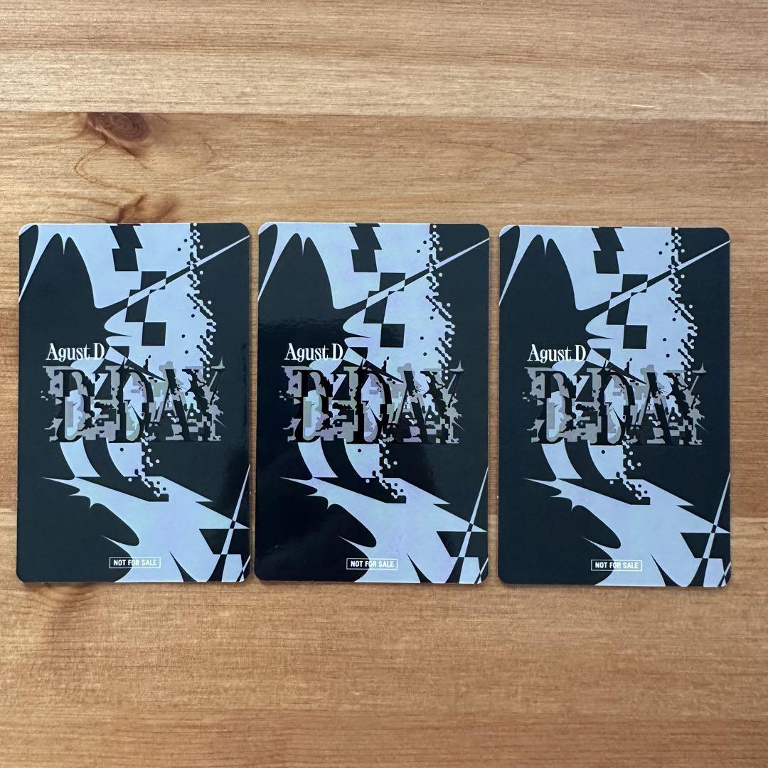 SUGA AgustD D-DAY JAPAN FC Lucky Draw Official Photocard JPFC