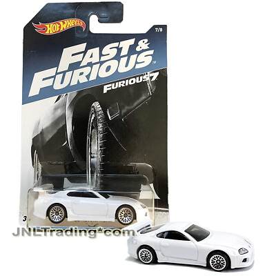 Year 2016 Hot Wheels Fast Furious 7 1:64 Die Cast Car 7/8 White