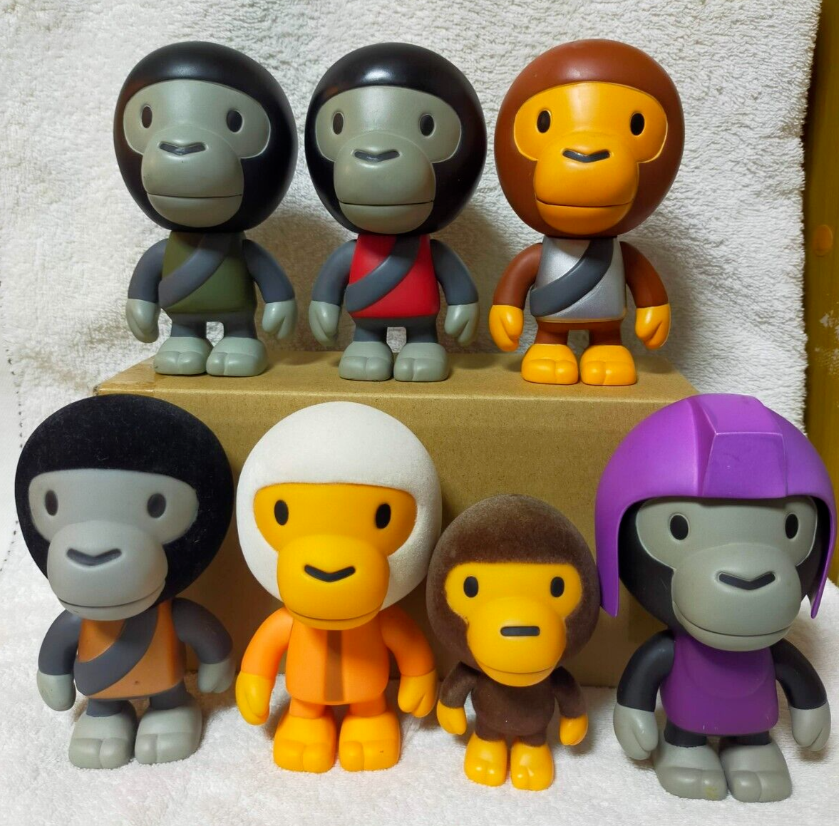 A Bathing Ape Aape Armor Baby Milo Figure Ape Bape Play Set of 7