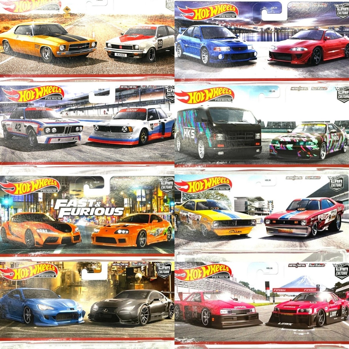 Hot Wheels Target Exclusive Car Culture 2 Pack - MANY STYLES