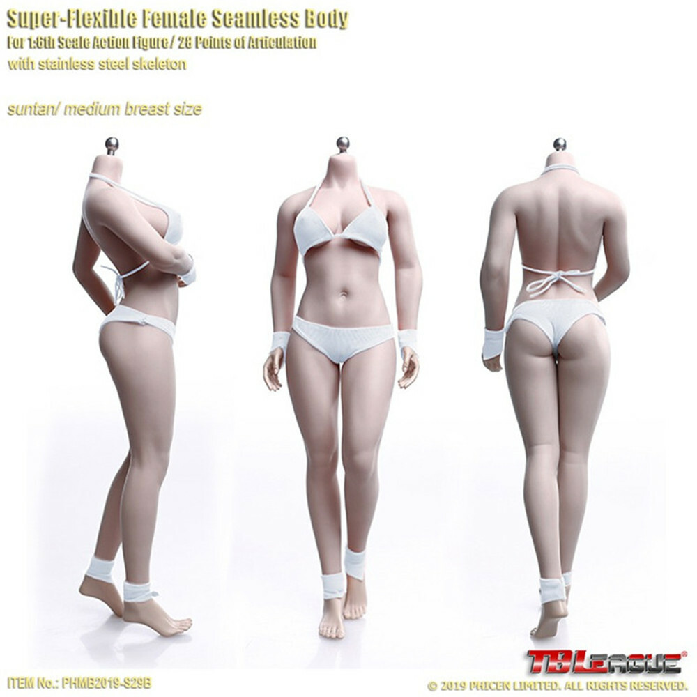 TBLeague PHMB2019-S29B 1/6 Suntan Mid Breast PH 12inch Female