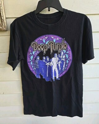 Vintage DEEP PURPLE Concert 90s Original Band Image T Shirt Size