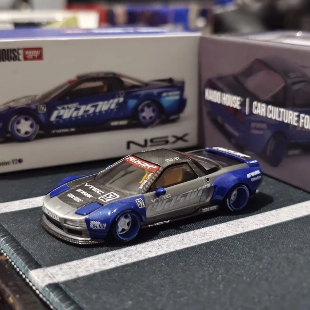 CHASE - Kaido House x Mini GT 1:64 Honda NSX Evasive V2 Blue Model