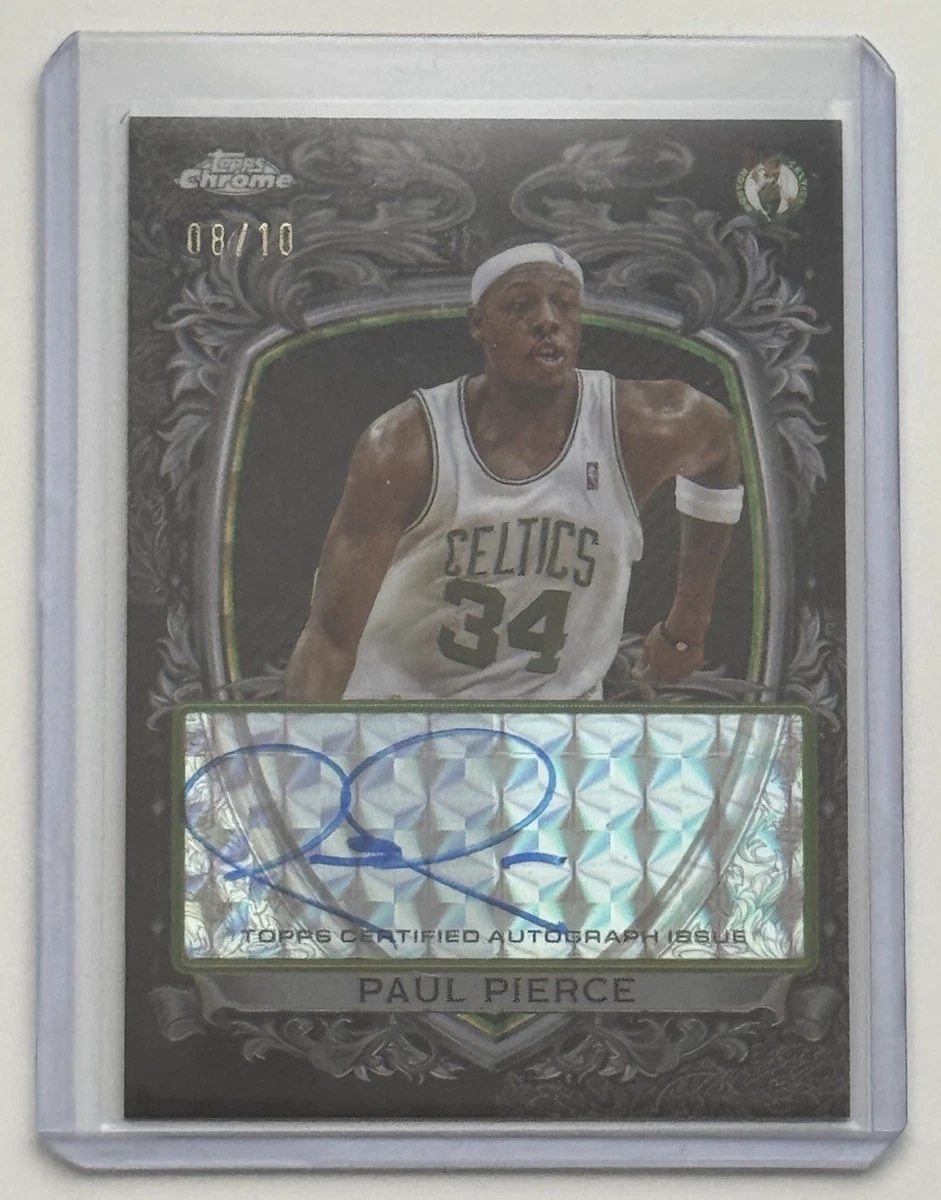 Topps Paul Pierce Basketball Autographed Sports Trading Cards