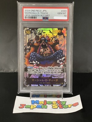 PSA10 Marshall D Teach Manga Alt Art SR-SP [OP09-093] One Piece