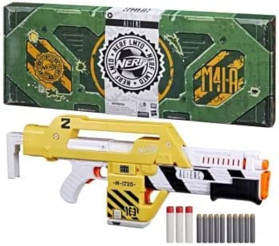 New NERF Aliens M41A Pulse Rifle Blaster - SEALED w/ Shipper Box