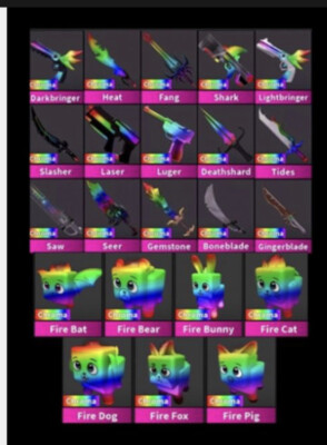 FULL 15 CHROMA SET + 7 CHROMA PET MM2 🌟SUPER FAST DELIVERY 🌟 | eBay