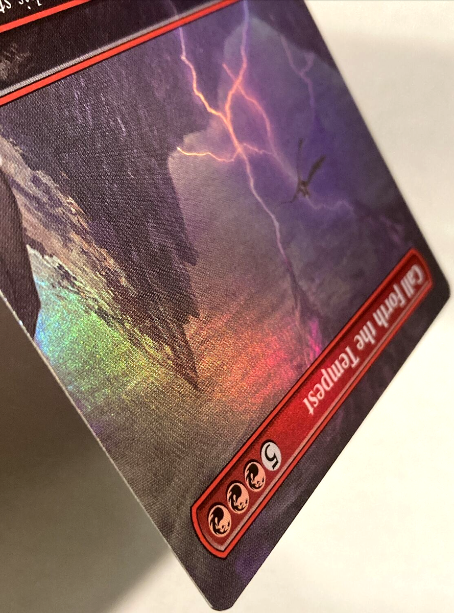 MTG Call Forth the Tempest *BORDERLESS FOIL* The Lord of the Rings