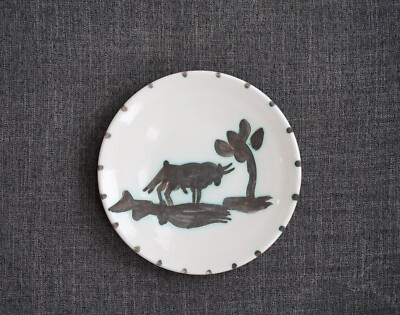 Pablo Picasso Madoura ceramic plate 'Taureau sous l'arbre' AR 159