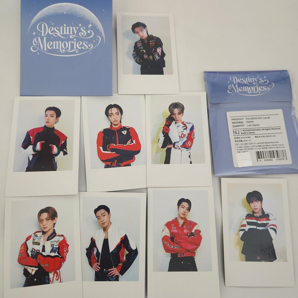 ATEEZ instant photocard set ver.B Destiny's Memories EXHIBITION MD