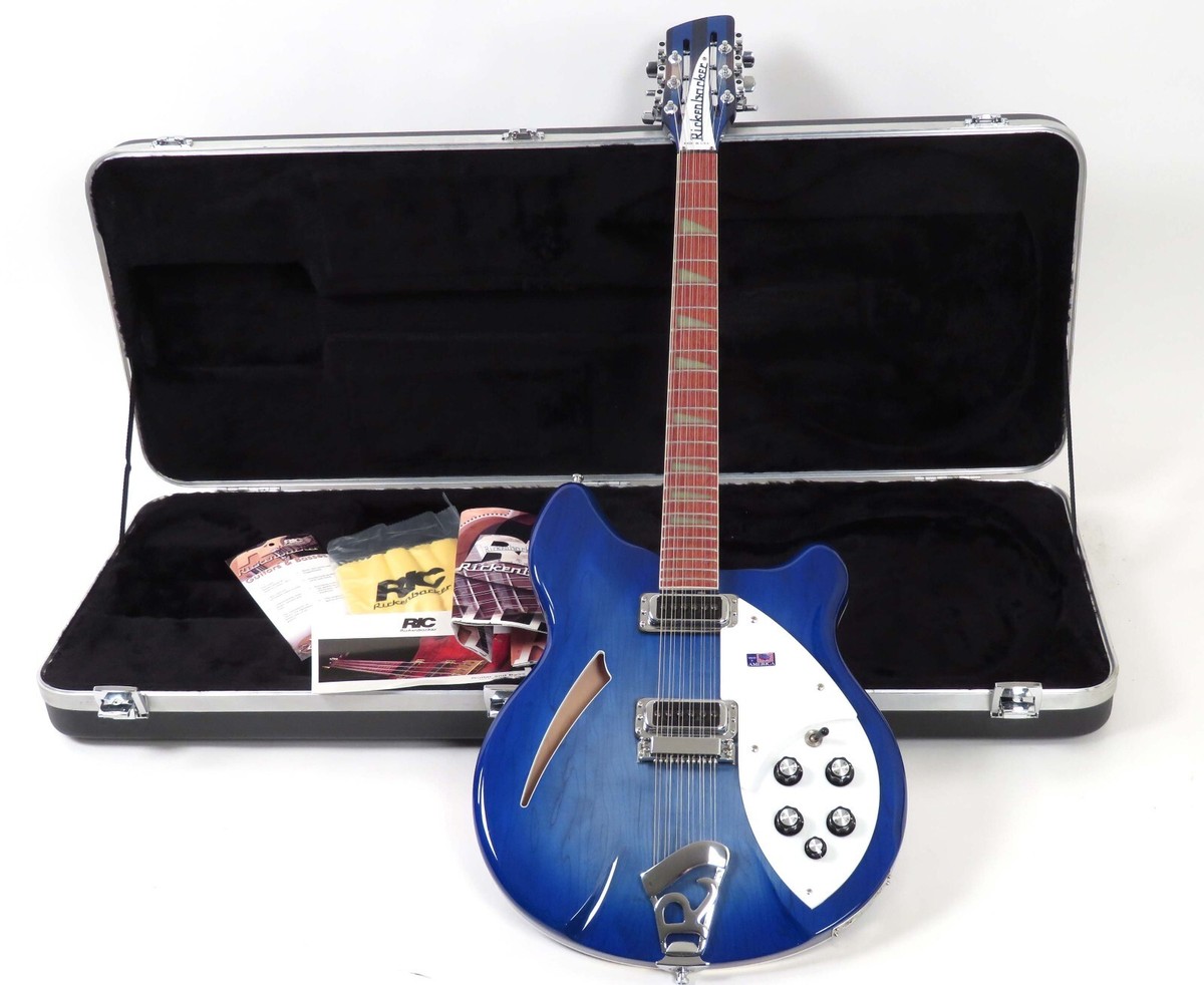 2007 Rickenbacker 360/12 Rare BlueBurst Finish Case & Paperwork