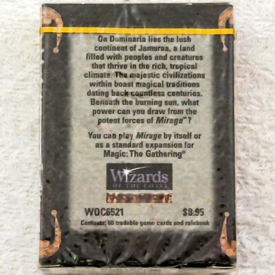 MTG: MIRAGE 1 Sealed Tournament Pack / Starter Deck from Box