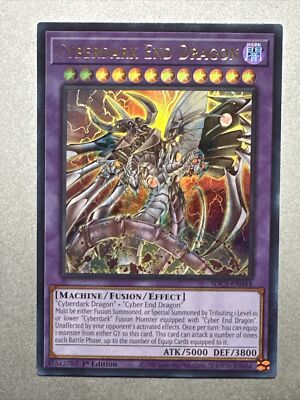 1x Cyberdark End Dragon Blue Misprint SDCS-EN044 Mint/Near Mint