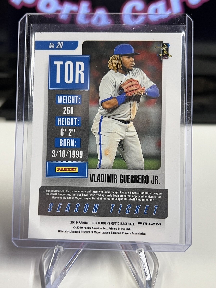 2019 PANINI CONTENDERS OPTIC SILVER PRIZM #20 VLADIMIR GUERRERO JR