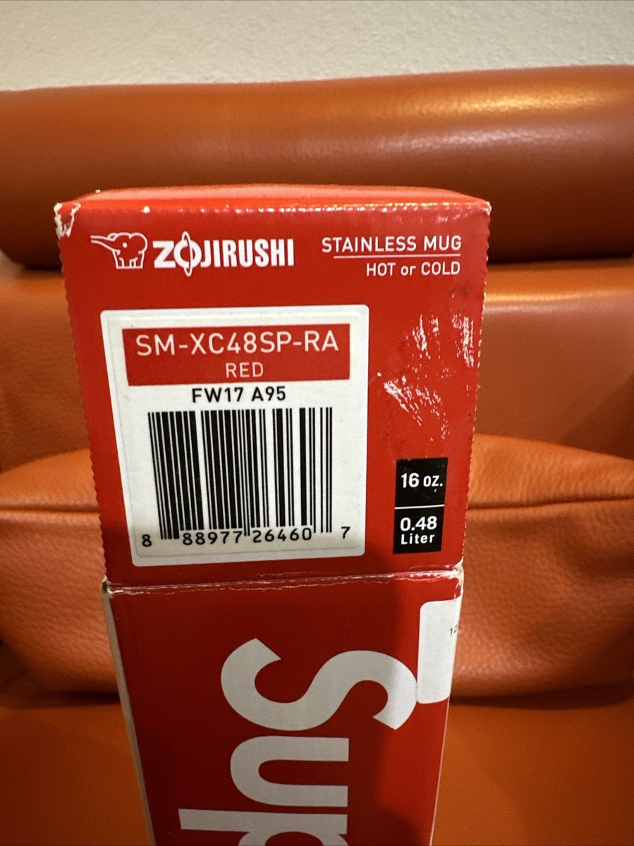 Supreme x Zojirushi Stainless Steel Coffee Mug Red New Fw17 | eBay