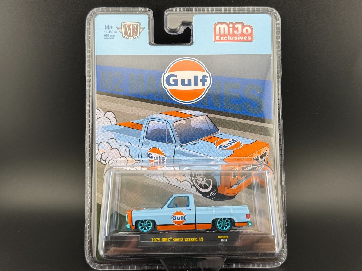 M2 1979 GMC Sierra Classic 15 Custom GULF Blue 31500-MJS83 1/64