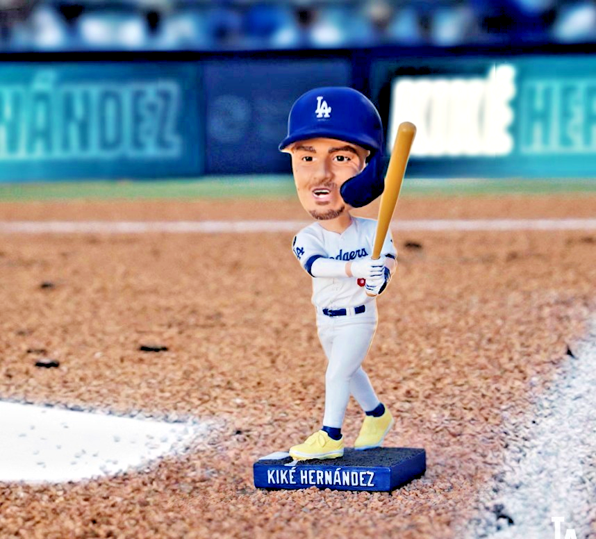 8/31 Kike Hernandez BATTING 2025 LA Dodgers Bobblehead SGA - - NEW