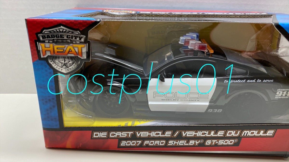 JADA BADGE CITY 2007 FORD SHELBY GT500 1:24 POLICE HEAT | eBay