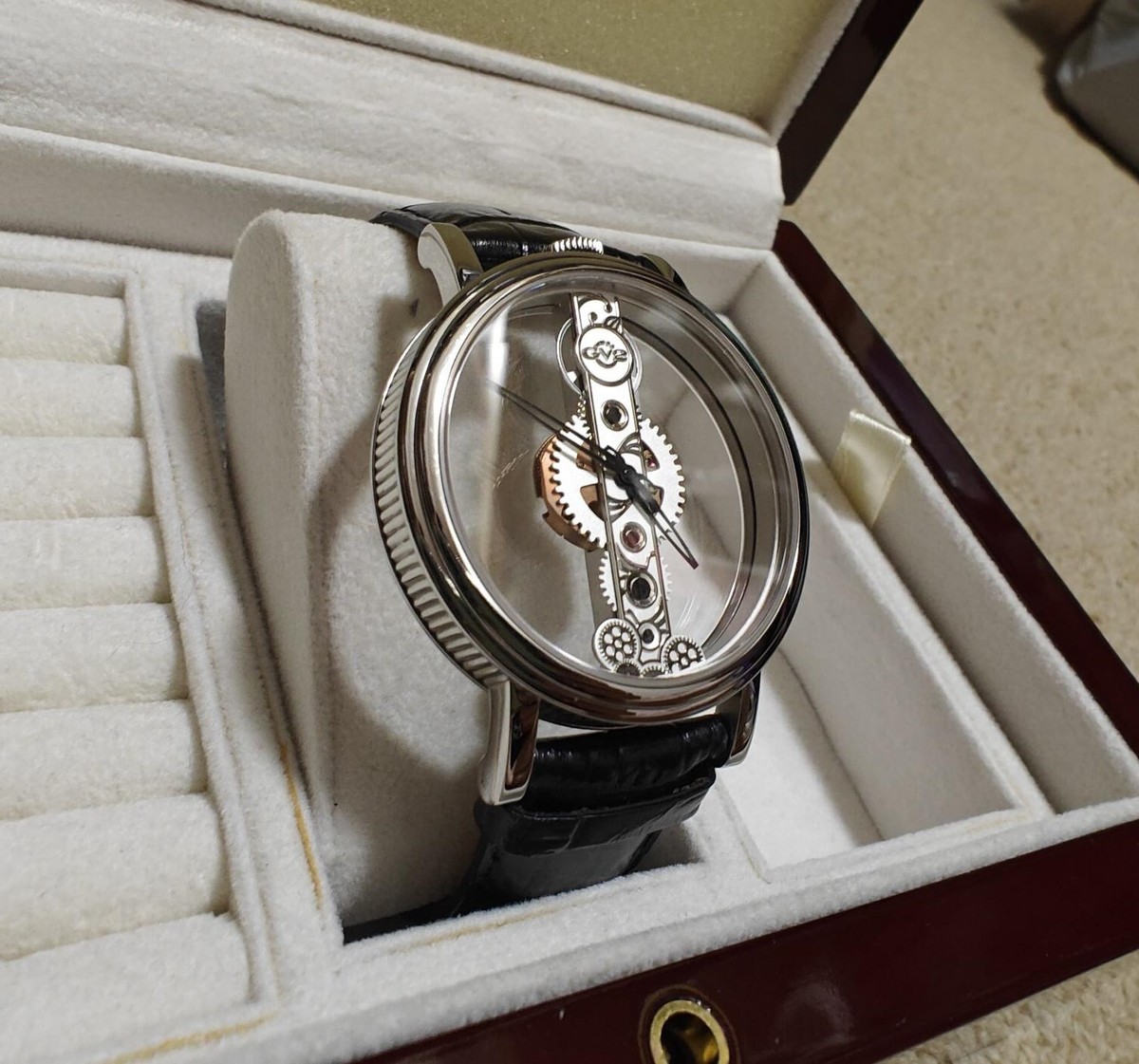Gevril GV2 Phantom Bridge 8600 Omega Movement SS Limited Edition