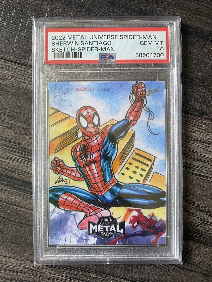 Spider-Man Sketch Card 1/1 - PSA 10 - Marvel Metal Universe