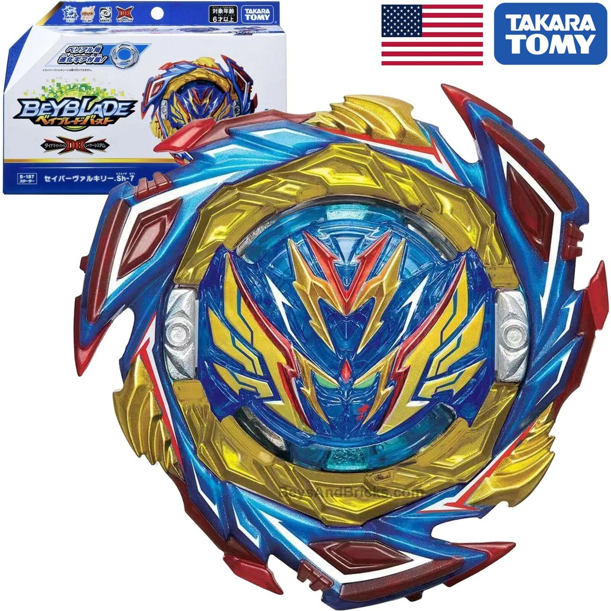 TAKARA TOMY Savior Valkyrie .Sh-7 / Valtryek Burst DB Beyblade B
