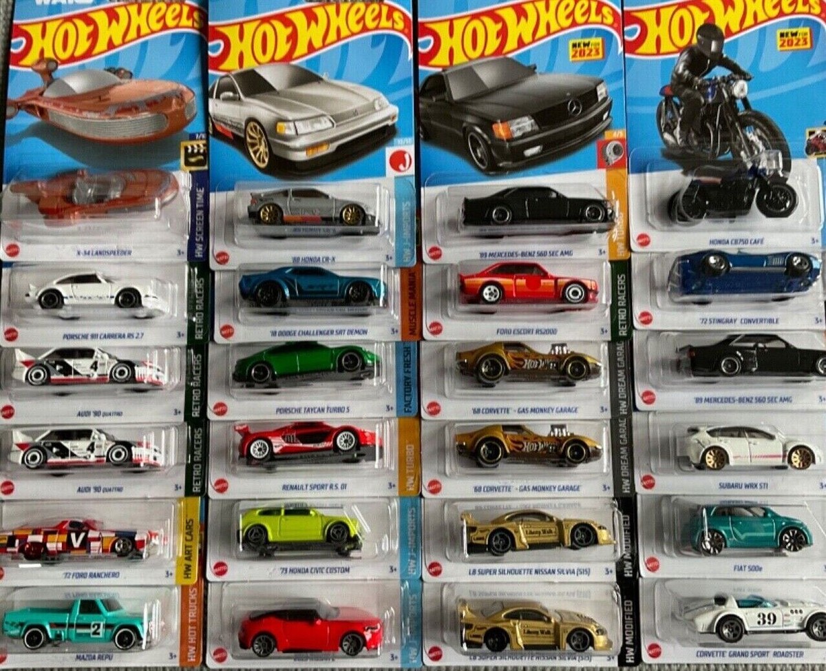 2023 Hot Wheels Complete Set from Mainlines, Treasure Hunt