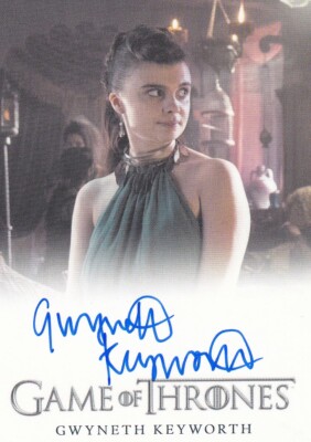 Game of Thrones Full Bleed Autograph Card signed by Gwyneth