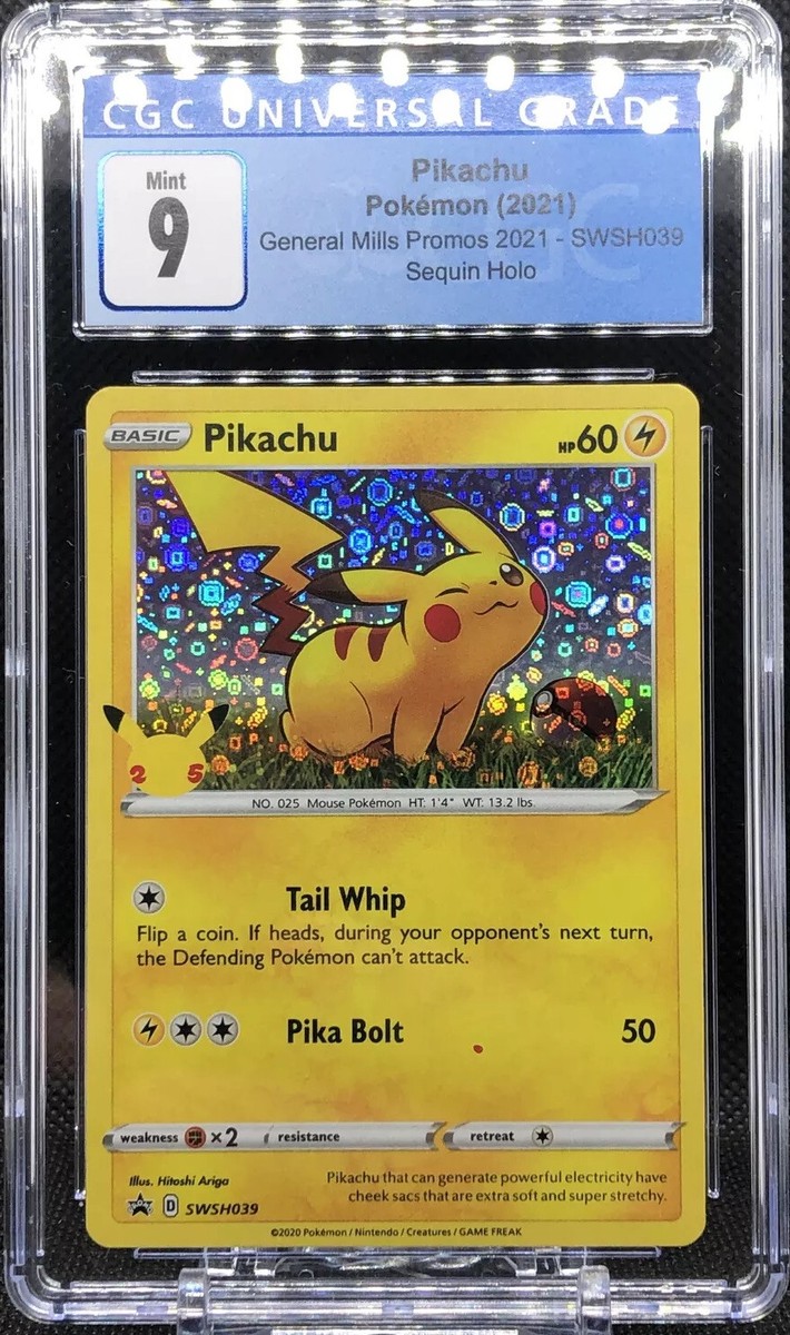 Red Dot Error 🔴 2021 GENERAL MILLS 25TH ANNIVERSARY PIKACHU HOLO
