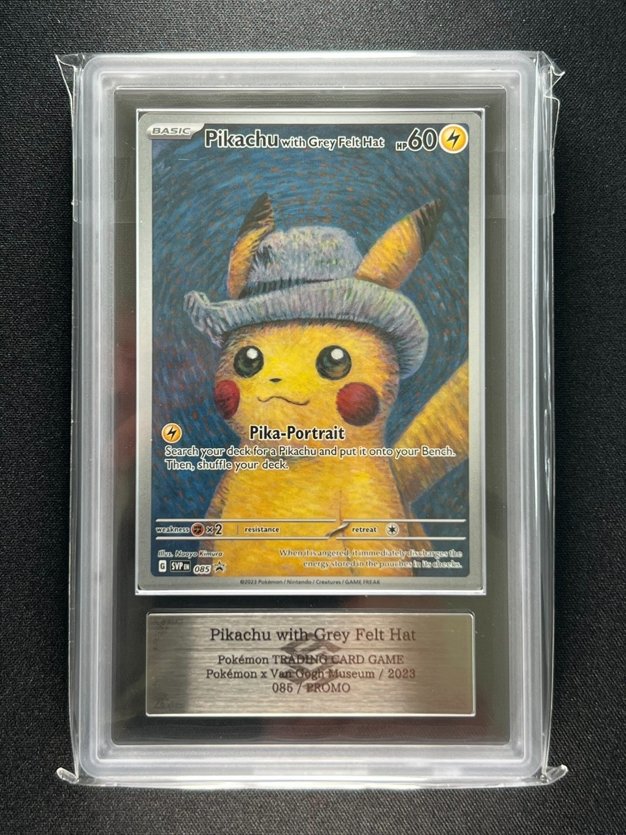 ARS 10] Pikachu With Grey Felt Hat Van Gogh Museum Pokemon Card
