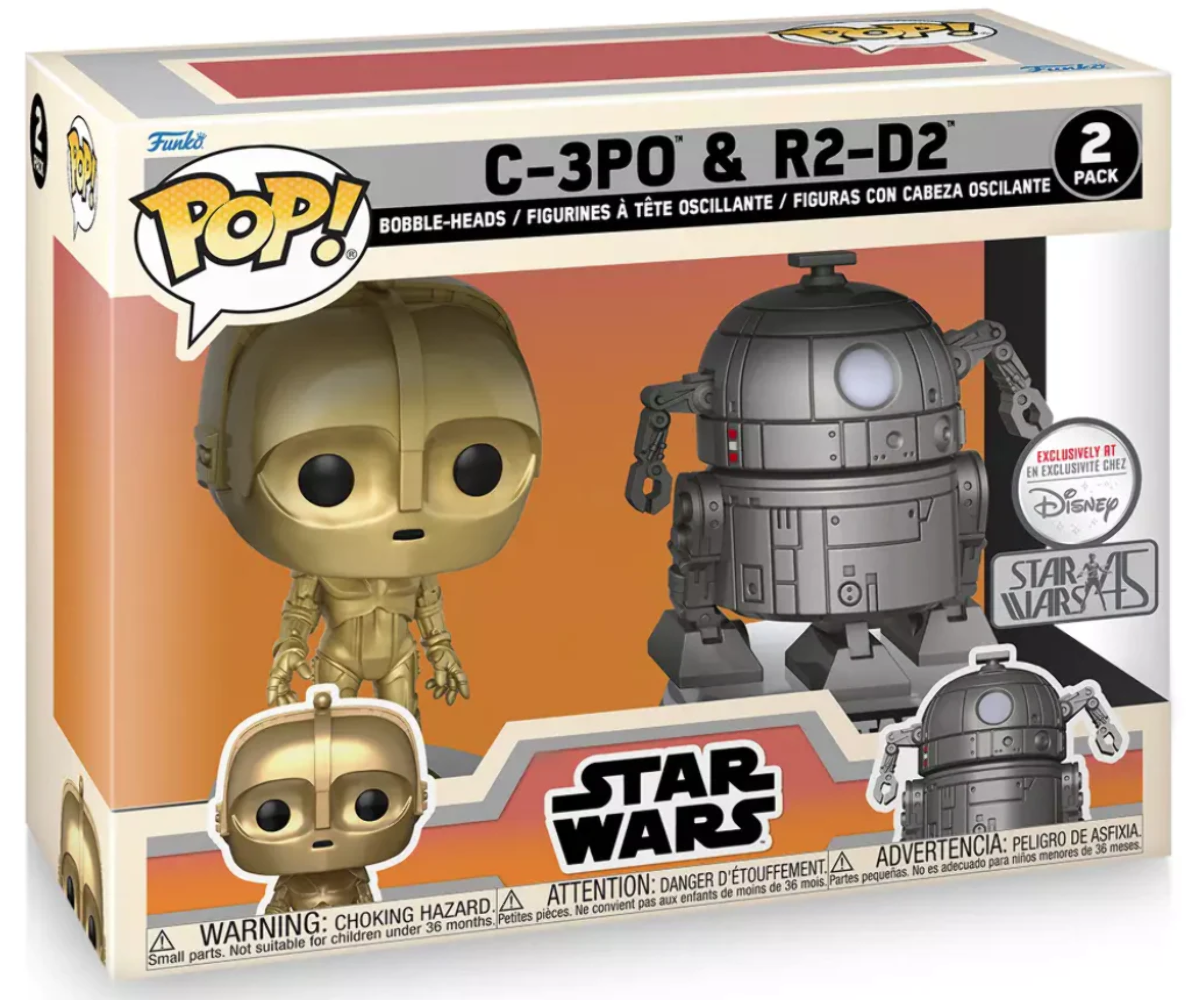 Funko POP! Star Wars: C-3PO & R2-D2 [Concept Series] (Disney Store