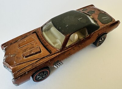 Hot Wheels Redline 1968 Custom Eldorado US Brown Original Cadillac