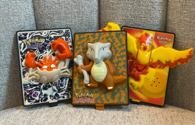 Pokemon The Movie 2000 Set of 3 Power Cards 3D Nintendo - Burger