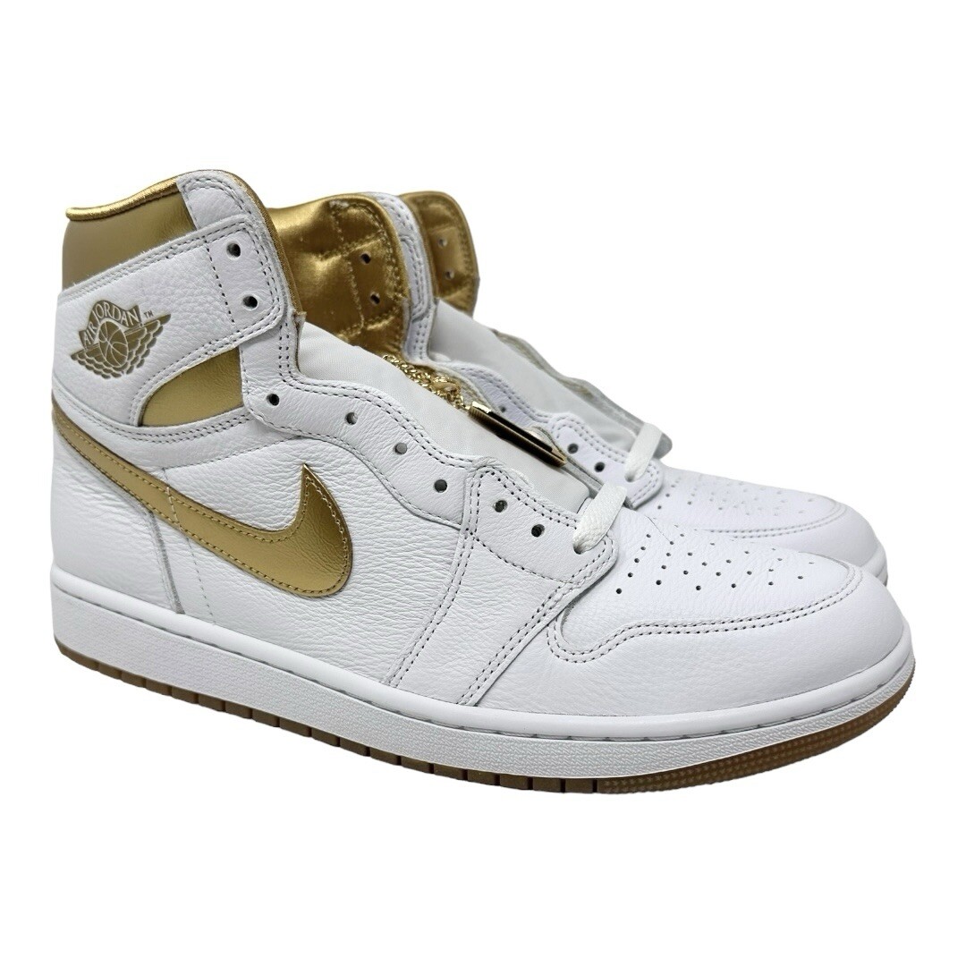 Air Jordan 1 Retro High OG White/Metallic Gold FD2596107 Size 11 W