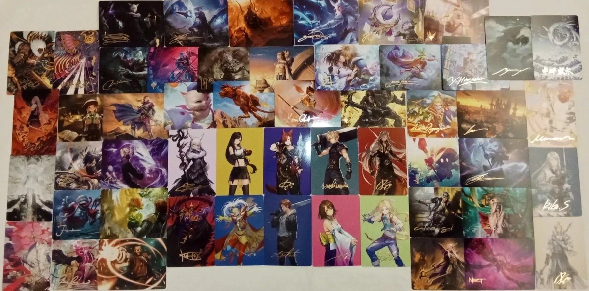 Final Fantasy Art Series Complete Gold Signature #1-53 Card Set NM
