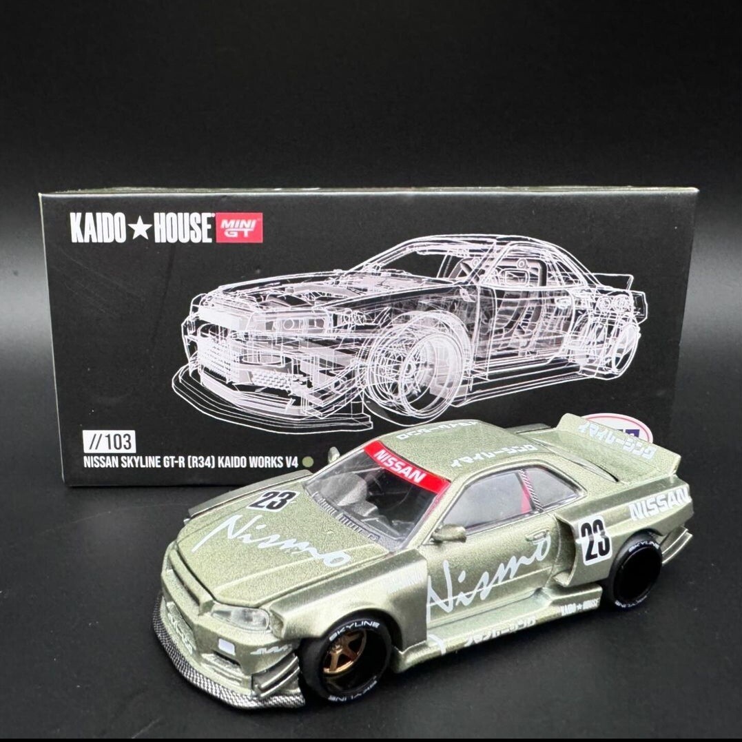 In Stock- Kaido House x Mini GT 1:64 Nissan Skyline GT-R (R34