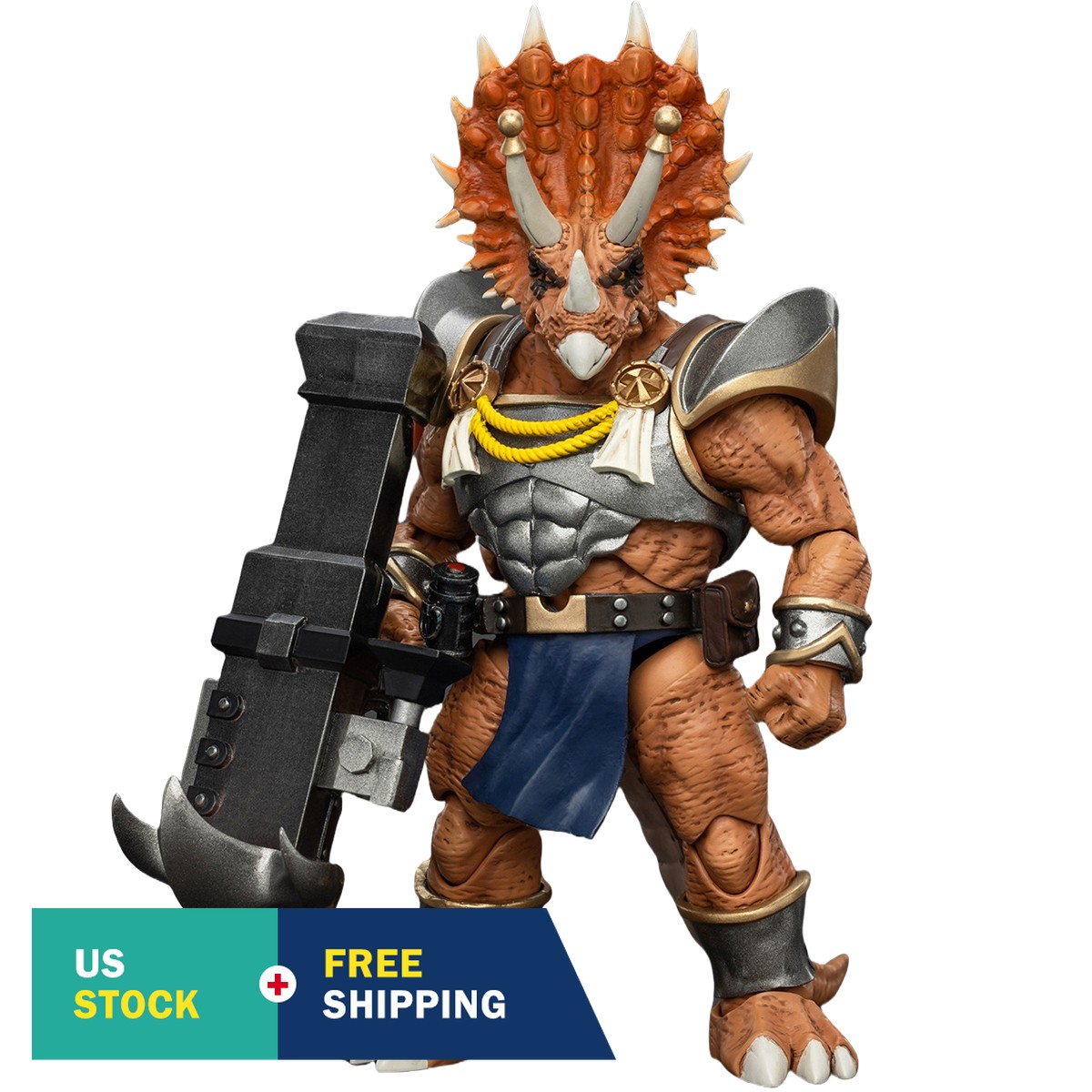 HIPLAY JOYTOY 1/18 TMNT-Captain Zorax & Adjutant Zork &Triceraton