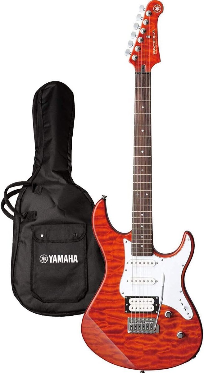 YAMAHA PACIFICA212VQM CMB Caramel Brown Electric Guitar with gig