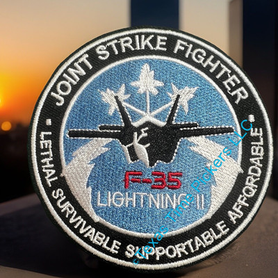 🔥F-35 LIGHTNING II AIRCRAFT PATCH STEALTH STRIKE FIGHTER JET